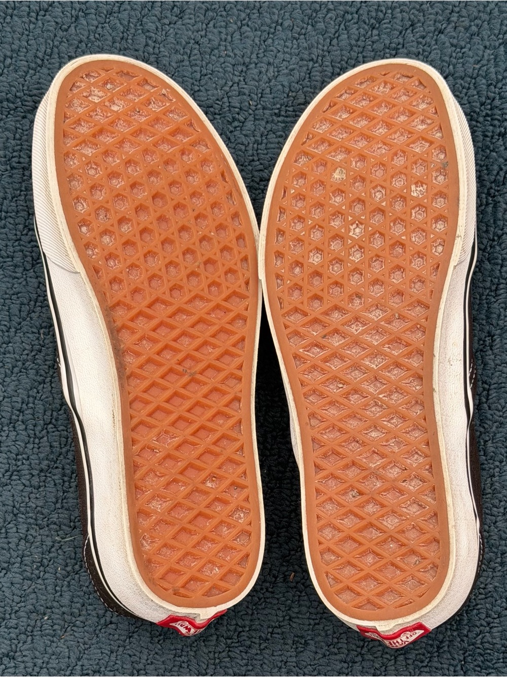 Vans Slip-On Loafers in Black Canvas with White Trim - Picture 4 of 5